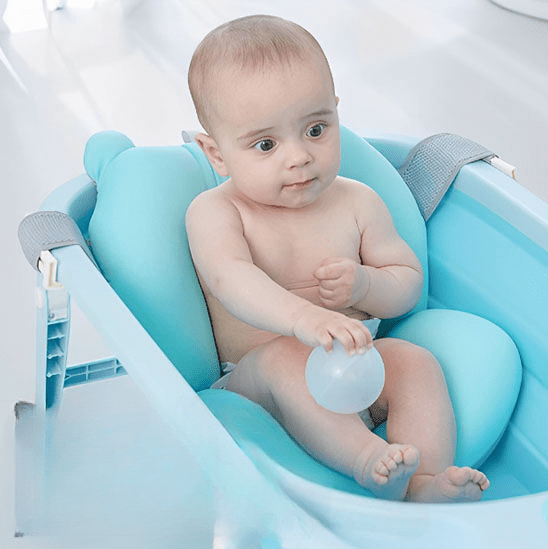 Coussin de bain bébé ! - Cigogne et bébé