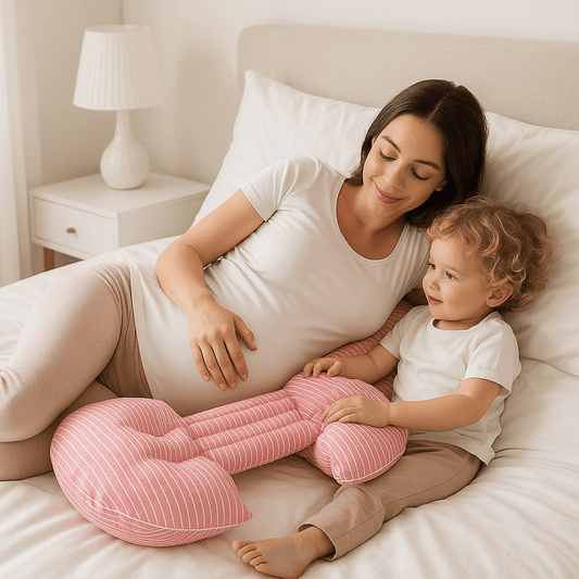 Coussin de grossesse ergonomique – Sommeil réparateur - Cigogne et bébé