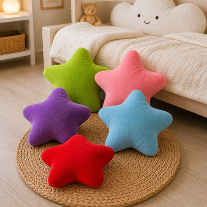 Coussin étoile coloré pour bébé décoration chambre enfant coussin doux et moelleux