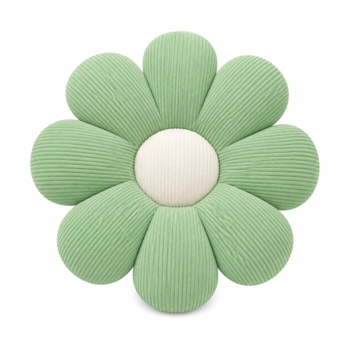 Coussin marguerite vert sauge décoration chambre bébé coussin fleur doux et apaisant