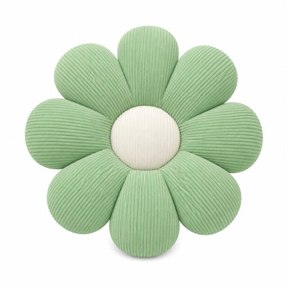 Coussin marguerite vert sauge décoration chambre bébé coussin fleur doux et apaisant