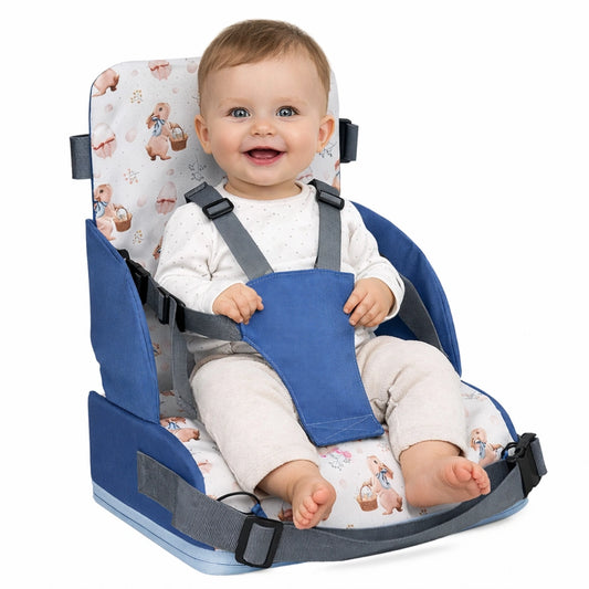 coussin rehausseur enfant avec harnais de sécurité sur fond blanc image produit principale