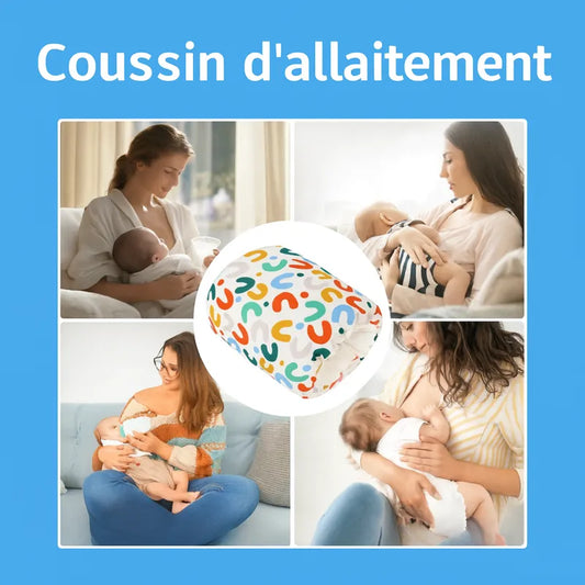 Mamans utilisant coussin d’allaitement coloré pendant la tétée