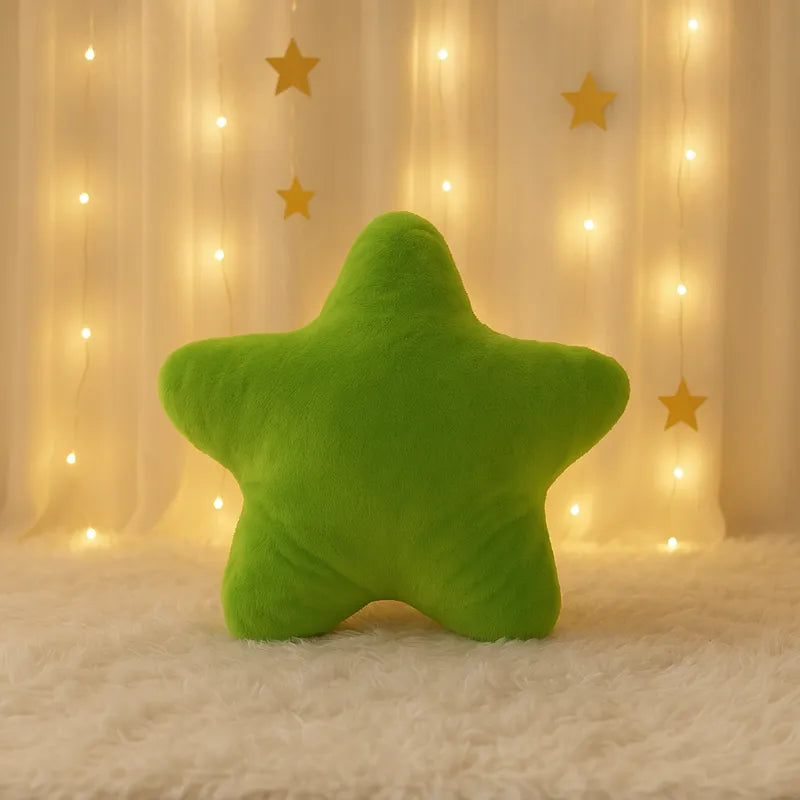 Coussin en forme d'étoile vert