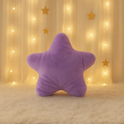 Coussin en forme d'étoile mauve