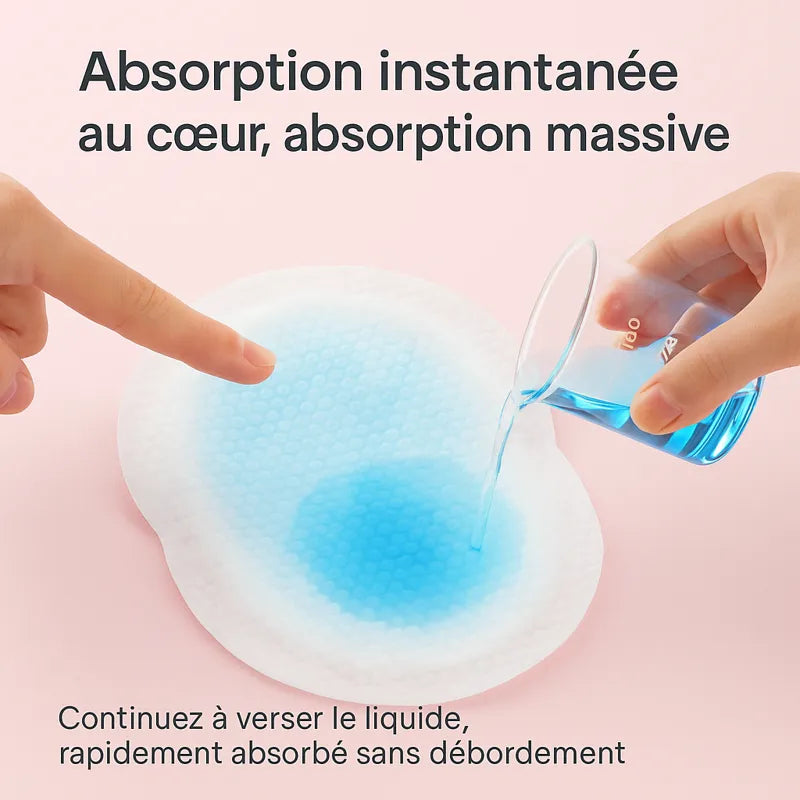 Coussinets allaitement absorption rapide et efficace du liquide