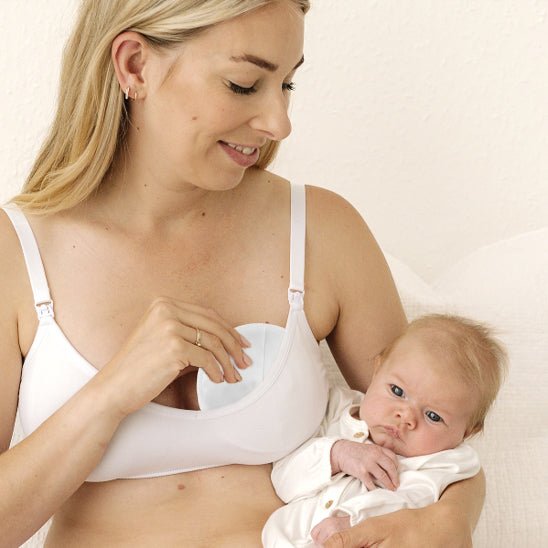 Coussinets d'Allaitement - Cigogne et bébé