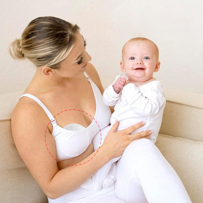 Coussinets d'Allaitement - Cigogne et bébé