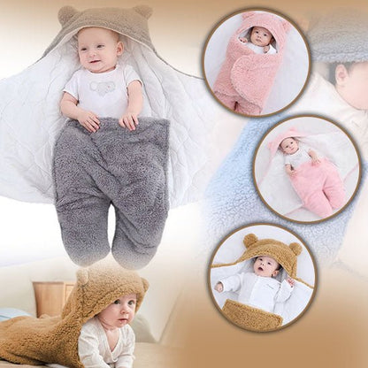 Couvre bébé polaire - Cigogne et bébé