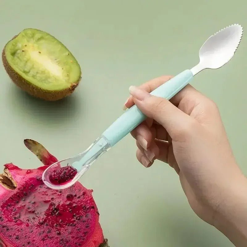 Cuillère à fruit évolutive pour bébé - Cigogne et bébé