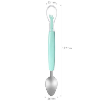Cuillère à fruit évolutive pour bébé - Cigogne et bébé