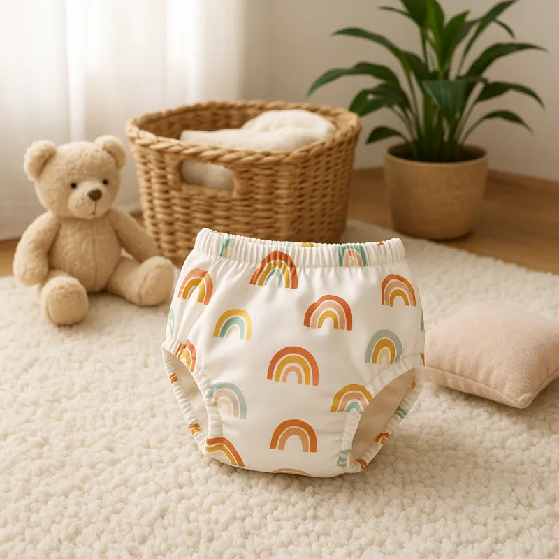 Culottes d’apprentissage bébé en coton imperméable – Lot de 5 lavables