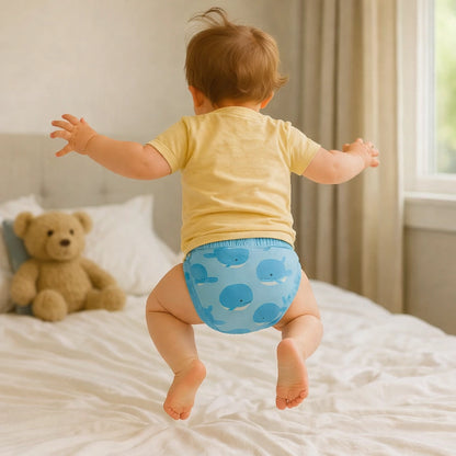 Culottes d’apprentissage bébé en coton imperméable – Lot de 5 lavables