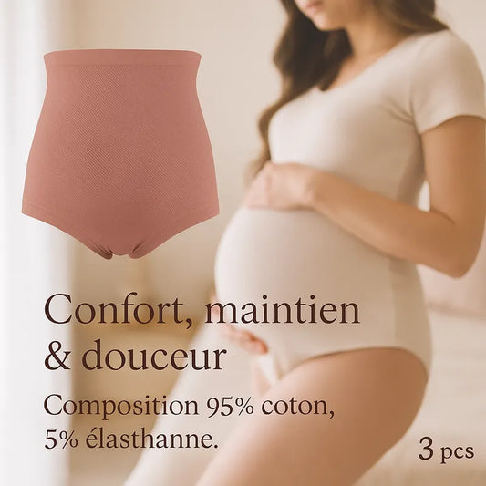Culotte grossesse taille haute coton confort maintien douceur