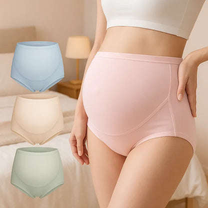 Lot culottes grossesse confortables rose beige bleu