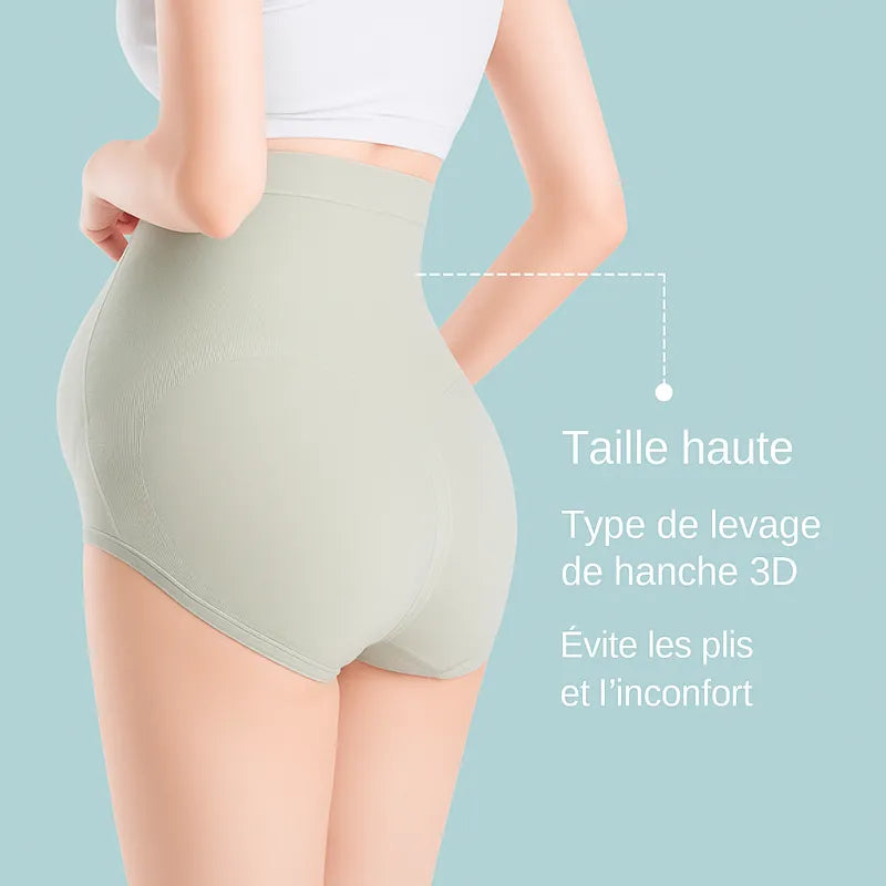Culotte grossesse taille haute verte maintien hanches
