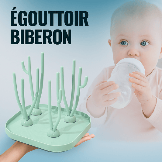 Égouttoir à biberon - Cigogne et bébé
