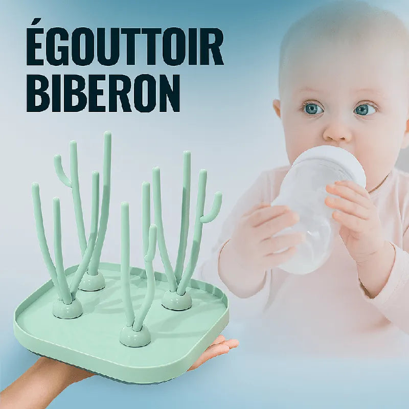 Égouttoir biberon compact pour séchage rapide et organisé
