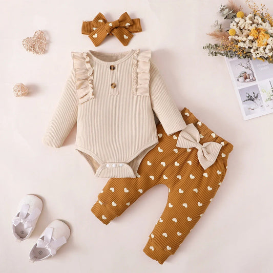 Ensemble pour bébé fille - Cigogne et bébé