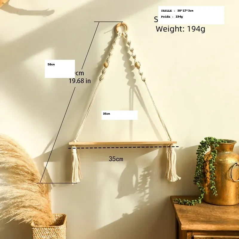 Dimensions de l'étagère murale suspendue