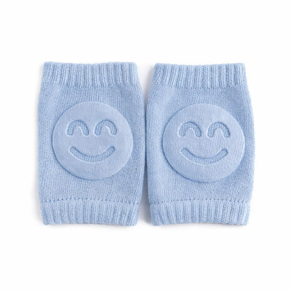 Genouillères bébé anti-chute bleu clair – coussinets de protection souples pour genoux sensibles de bébé