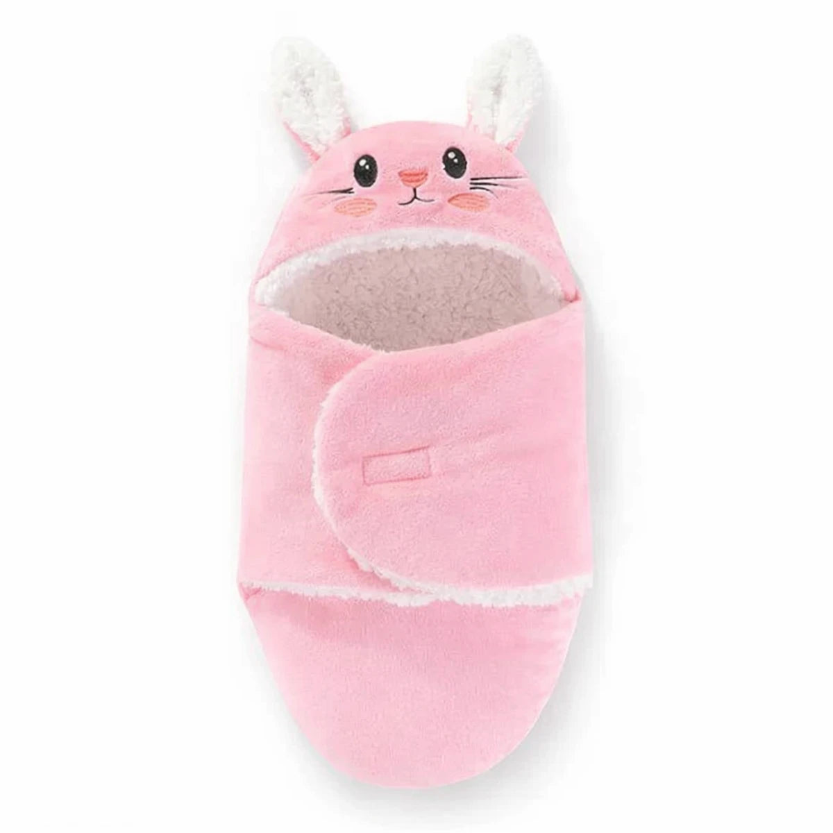 Gigoteuse bébé rose motif lapin, douce et enveloppante, parfaite pour garder bébé bien au chaud