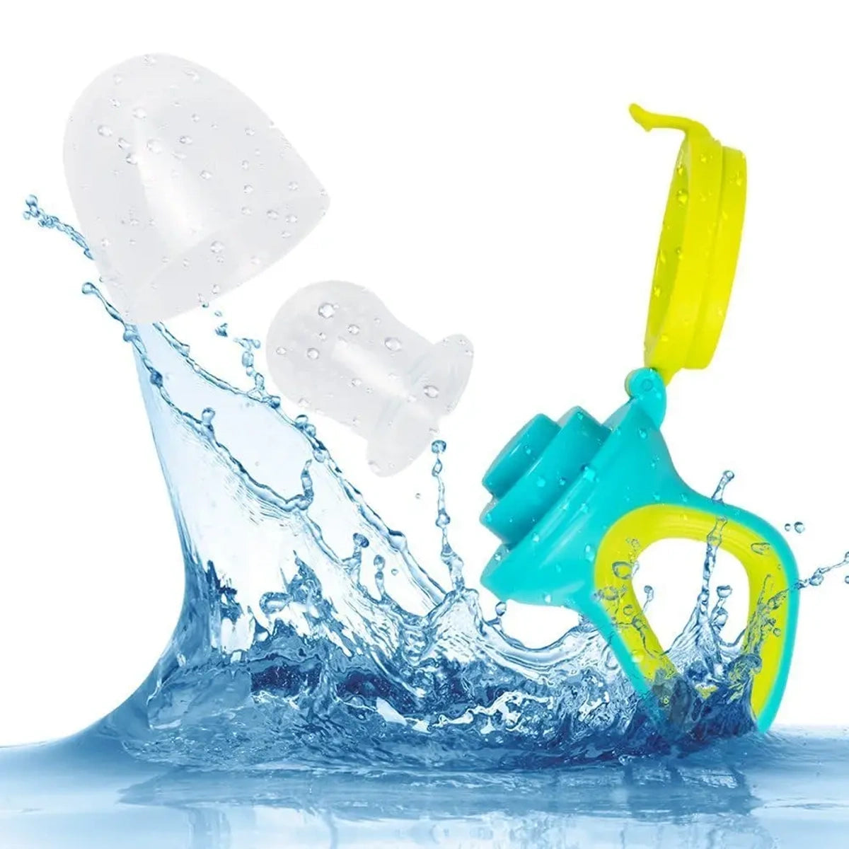 Grignoteuse bébé silicone démontable avec tétine filtre et nettoyage facile sous l’eau