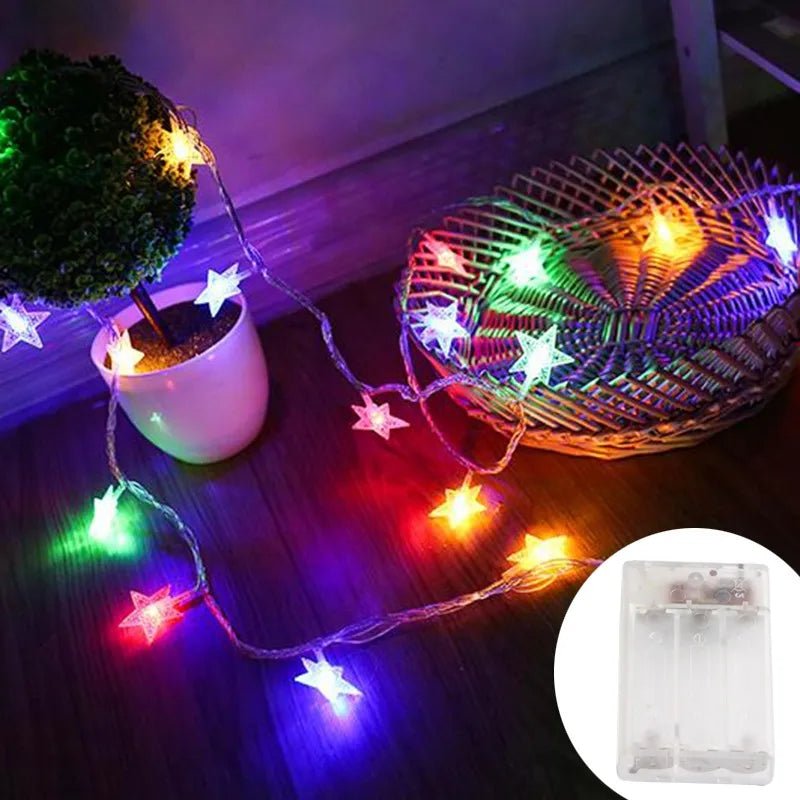 Guirlande lumineuse led - Cigogne et bébé