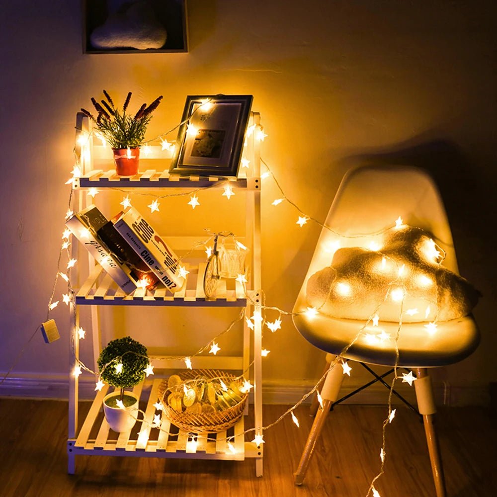Guirlande lumineuse led - Cigogne et bébé