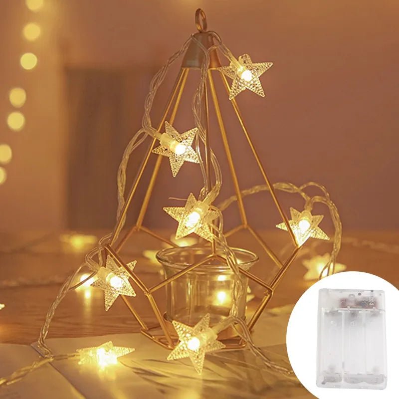 Guirlande lumineuse led - Cigogne et bébé