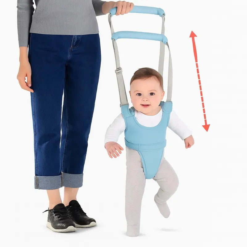 Harnais de marche bébé bleu ciel pour apprendre à marcher en sécurité