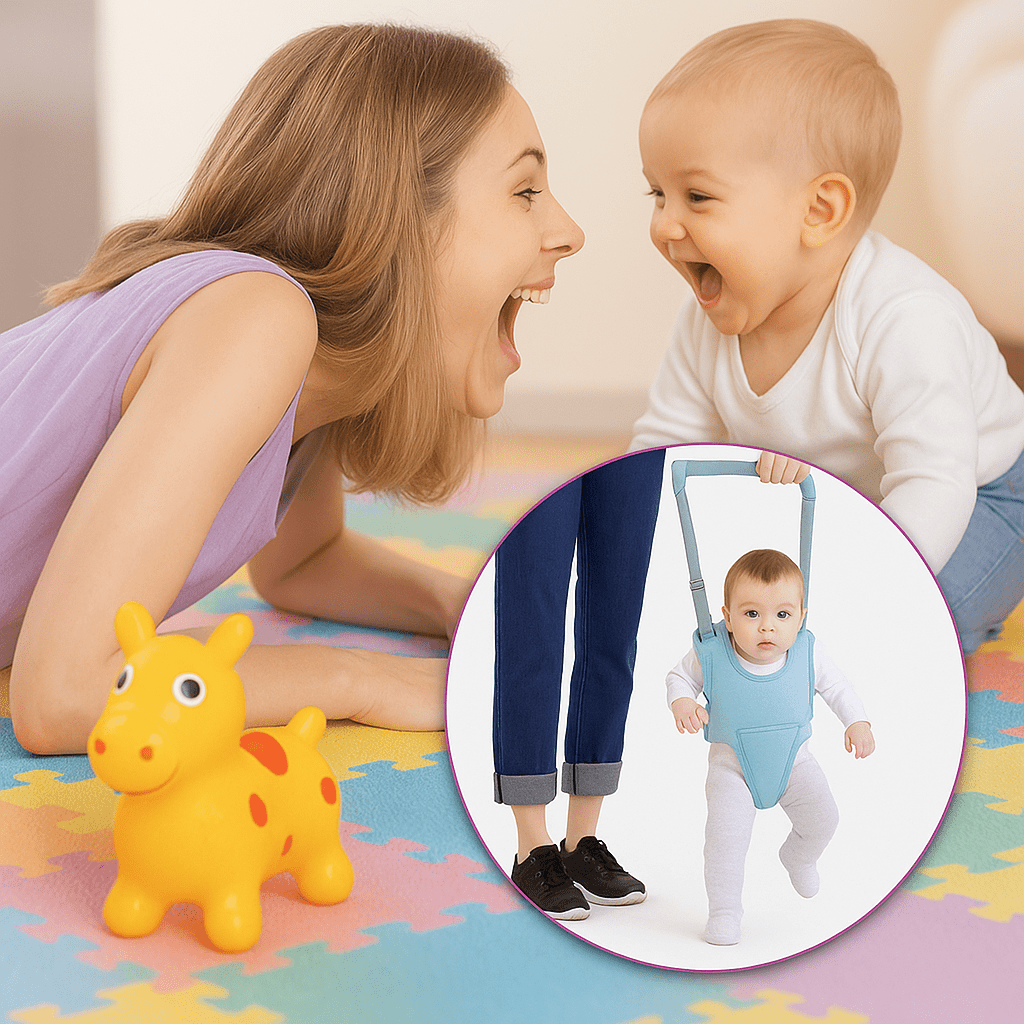 Harnais de marche bébé - Cigogne et bébé