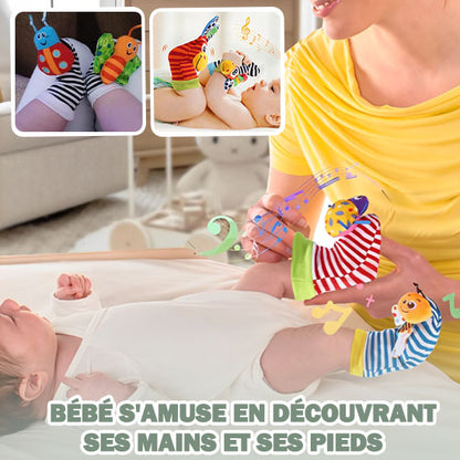 Chaussettes hochets pour bébé