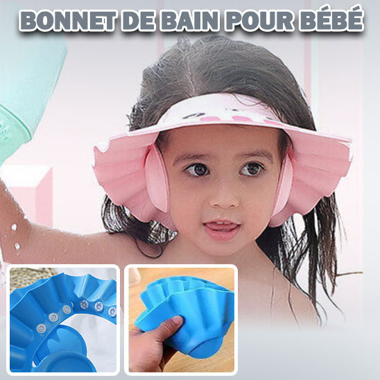 Bonnet de douche souple pour bébé