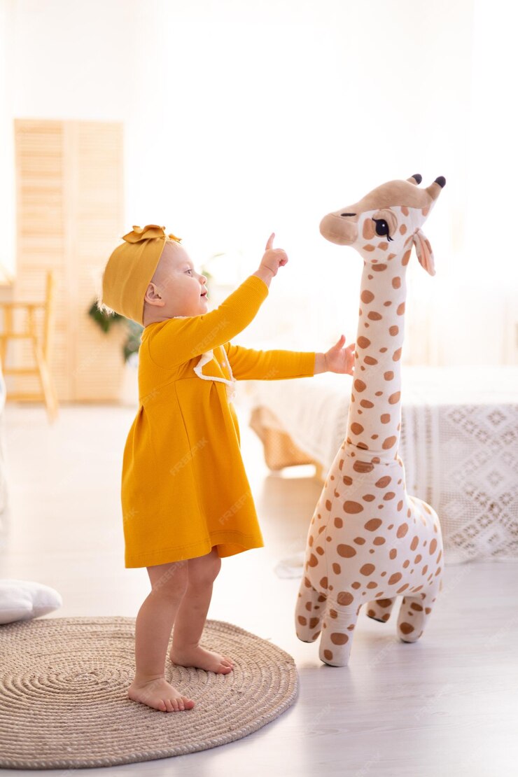 Jouet en peluche- girafe