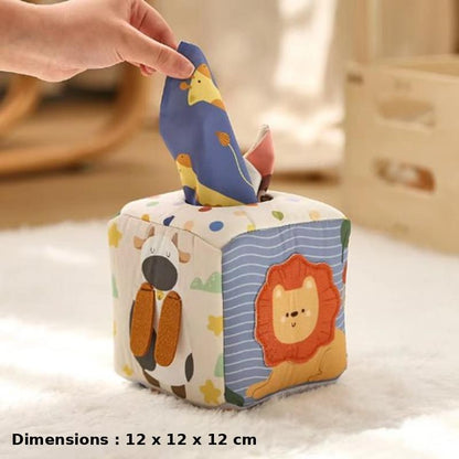 Jouet bebe boîte à mouchoirs dimensions