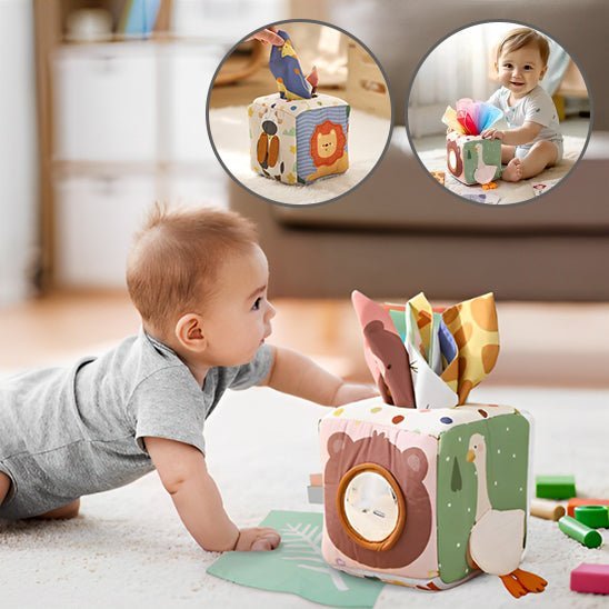 Jouet bebe boîte à mouchoirs 