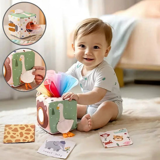 Jouet bebe boîte à mouchoirs 