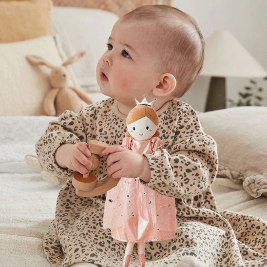 Jouet bebe | doudou - Cigogne et bébé