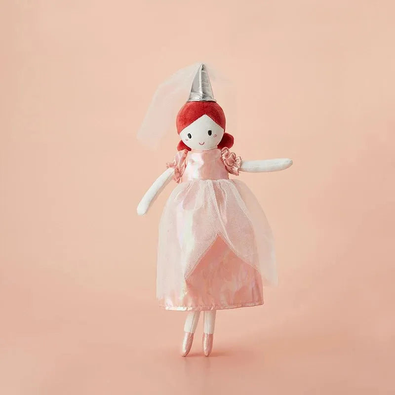 jouet bébé doudou princesse en robe rose féerique