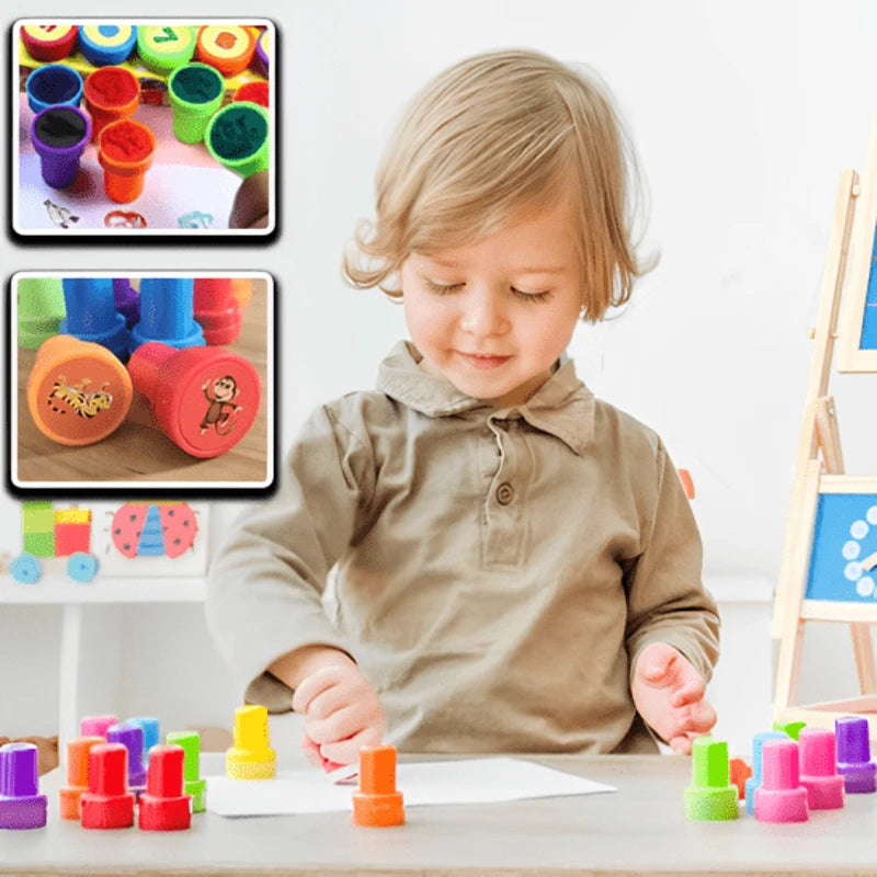 Petit garçon qui joue avec jouet bébé