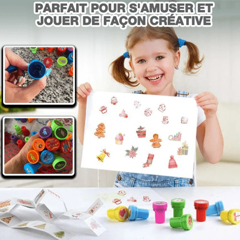 Jouet bébé tampons auto encreurs activité
