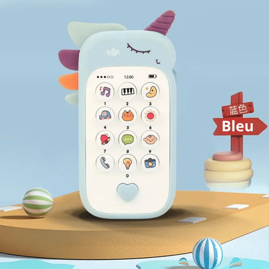 Jouet bebe | téléphone portable - Cigogne et bébé