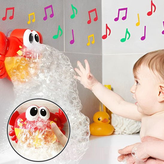 Jouet de bain bébé | crabe à bulles - Cigogne et bébé