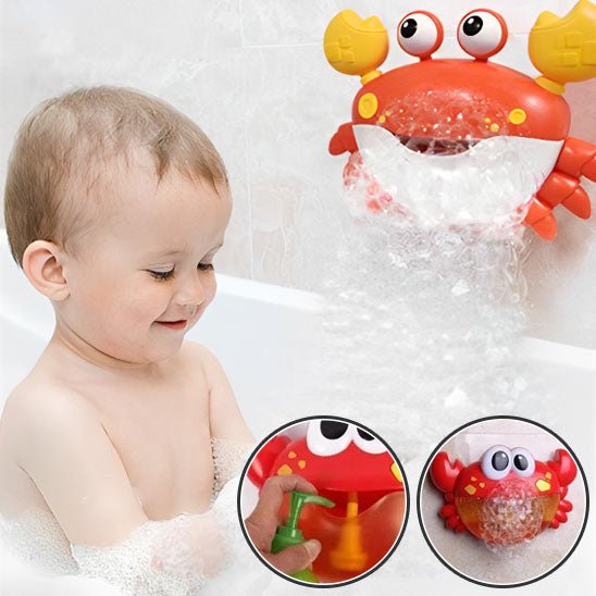 Jouet de bain bébé | crabe à bulles - Cigogne et bébé