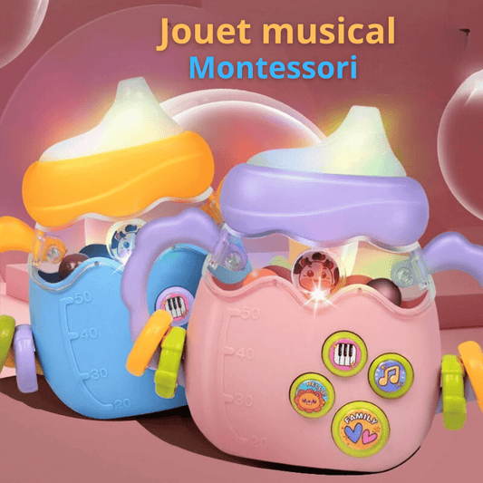 Jouet d'entrainement musical - Cigogne et bébé
