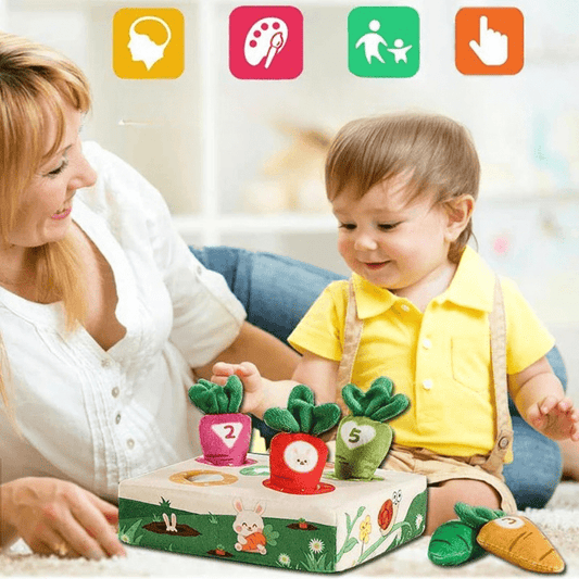 Jouet Montessori carotte pour bébé ! - Cigogne et bébé