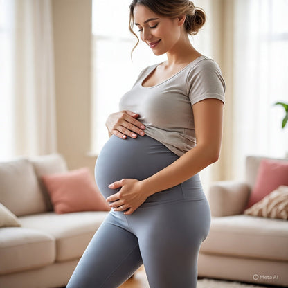 Legging grossesse - Cigogne et bébé