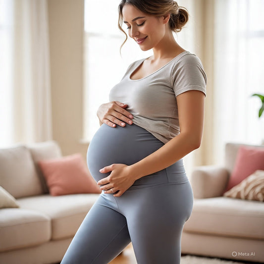 Legging grossesse - Cigogne et bébé