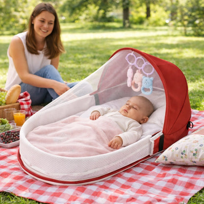 lit bébé pliable portable extérieur berceau de voyage bébé avec moustiquaire utilisation pique nique parc